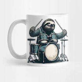 Drum set sloth drummer Mug